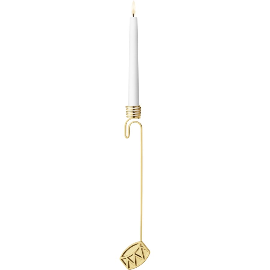 Georg Jensen Lyseholder Tromme 2026 H17,2 cm, Guldbelagt