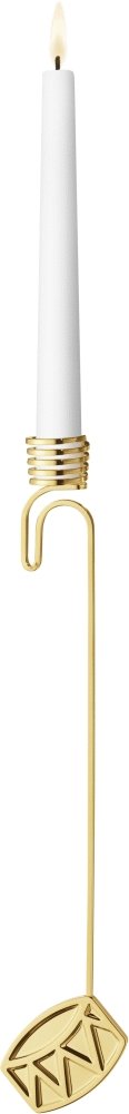 Georg Jensen Lyseholder Tromme 2026 H17,2 cm, Guldbelagt