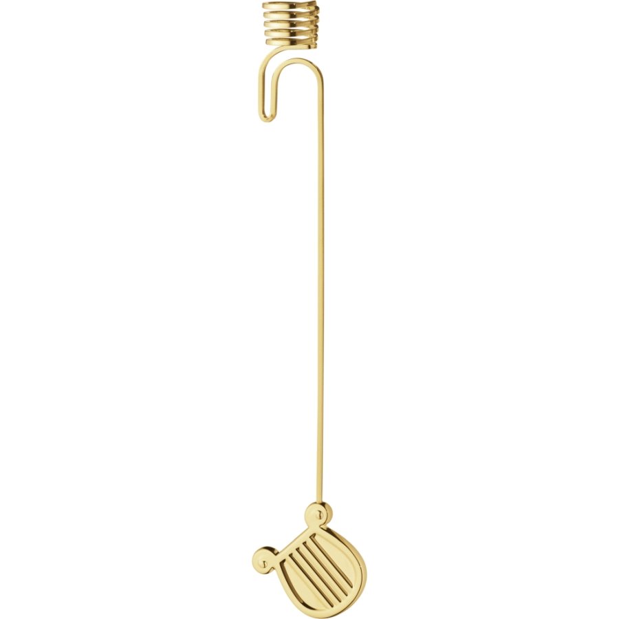 Georg Jensen Lyseholder Harpe 2026 H17,5 cm, Guldbelagt