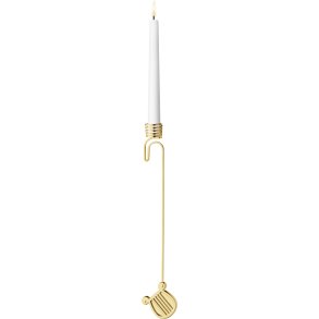Georg Jensen Lyseholder Harpe 2026 H17,5 cm, Guldbelagt