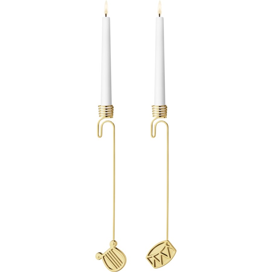 Georg Jensen Lyseholders�t Tromme/Harpe 2026, Guldbelagt