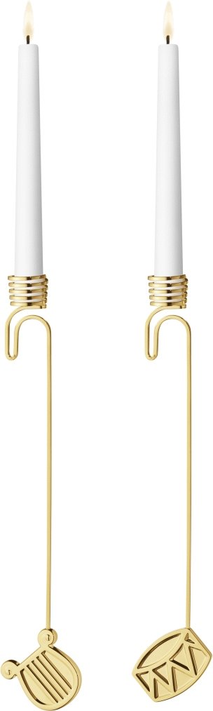 Georg Jensen Lyseholders�t Tromme/Harpe 2026, Guldbelagt