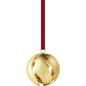 Georg Jensen Julekugle 2026 �5 cm, Guldbelagt