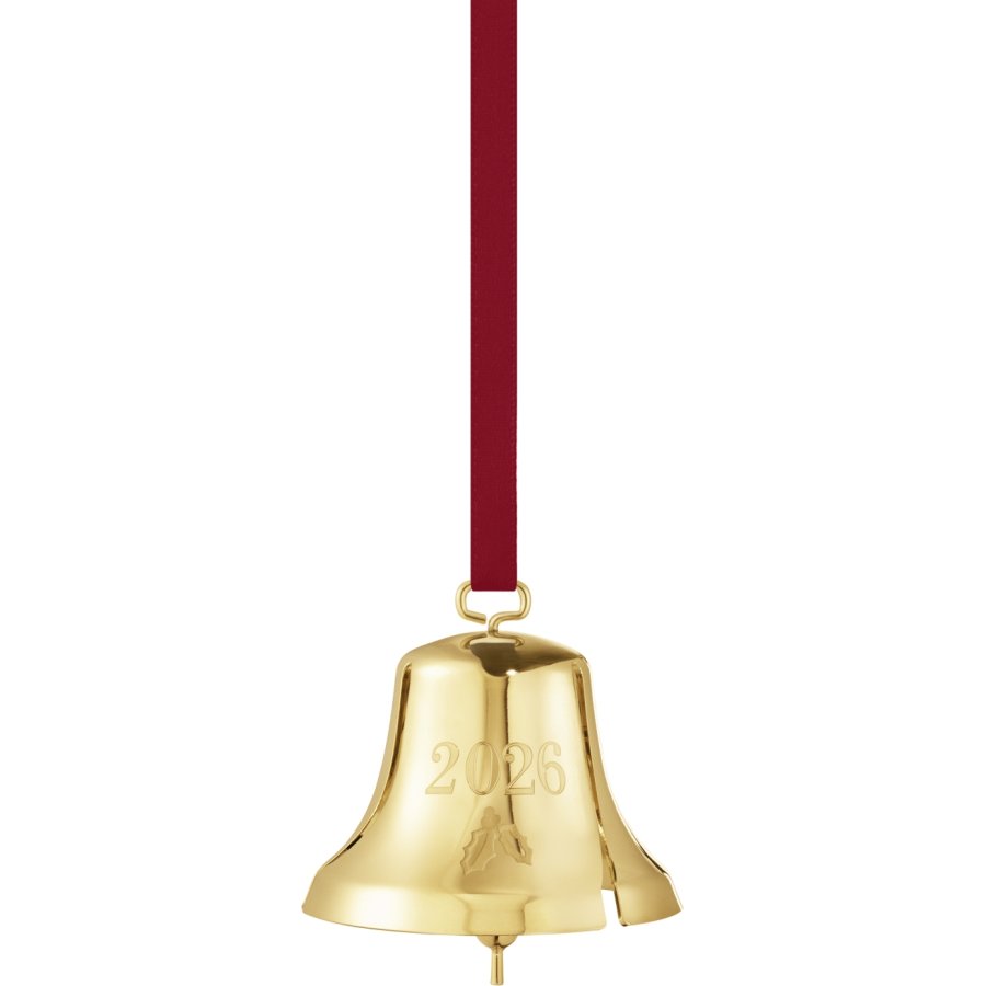 Georg Jensen Juleklokke 2026 H5,2 cm, Guldbelagt