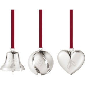 Georg Jensen Geschenkset mit Glocke, Kugel und Herz 2026, Palladium