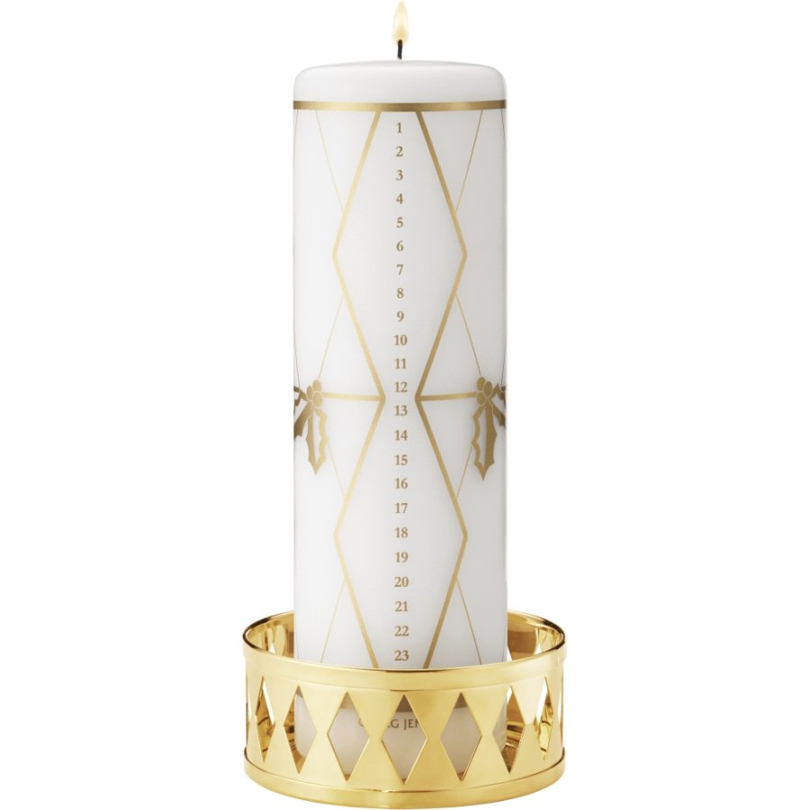 Georg Jensen Bloklysestage 2026 �9 cm, Guldbelagt
