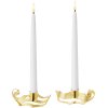 Georg Jensen Lysestage 10,8 cm, Guldbelagt