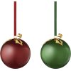 Georg Jensen Glaskugler 2 stk. �8 cm, Bordeaux/Gr�n