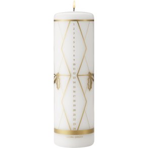 Georg Jensen Kalenderlys �6/H20 cm, Guld