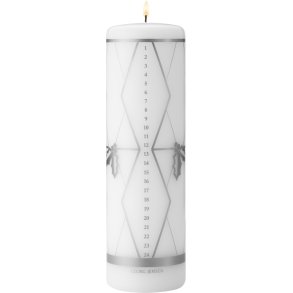 Georg Jensen Kalenderlys �6/H20 cm, S�lv