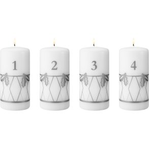 Georg Jensen Adventslys 4 stk �6/H12,5 cm, S�lv