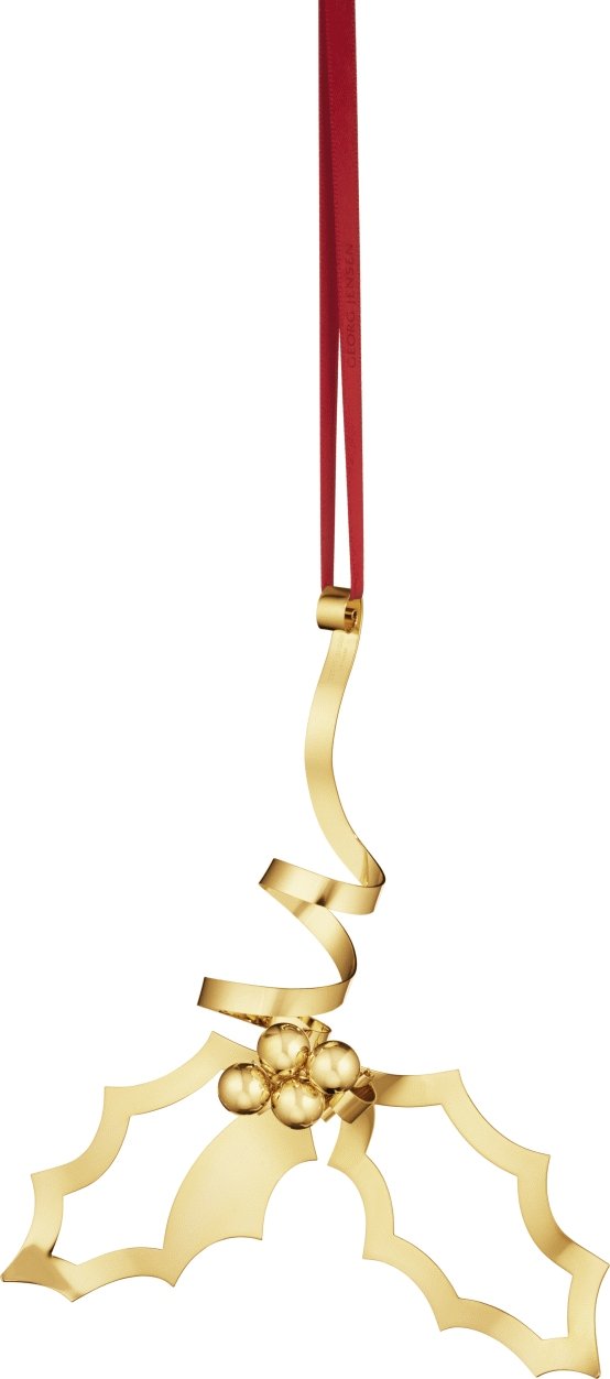Georg Jensen Bordornament 17,4 cm, Guldbelagt