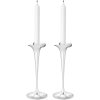 Georg Jensen Bloom Lysestage 2 stk. H25 cm, Blankt St�l