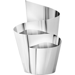 Georg Jensen Fold Vase H32,4 cm, Blankt St�l