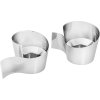 Georg Jensen Fold Fyrfadsstage 2 stk. H8 cm, Blankt St�l