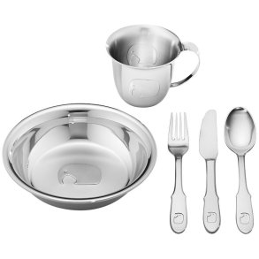 Georg Jensen Elephant Børnesæt 5 Dele