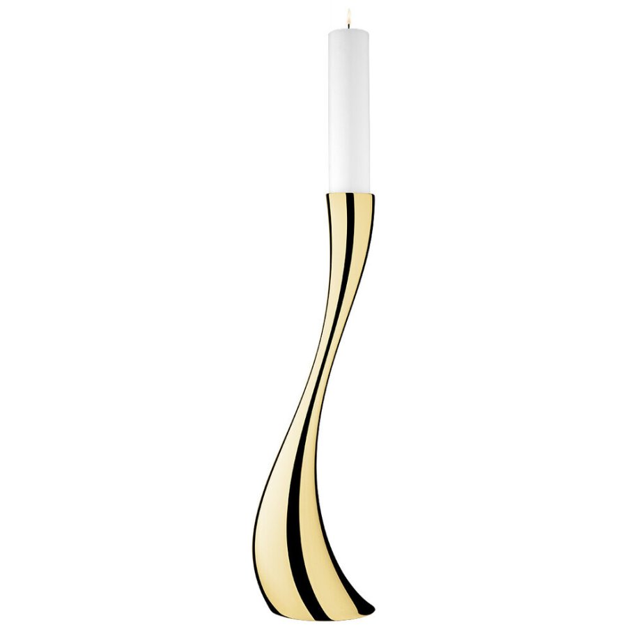 Georg Jensen Cobra Gulvlysestage Stor, Guldbelagt