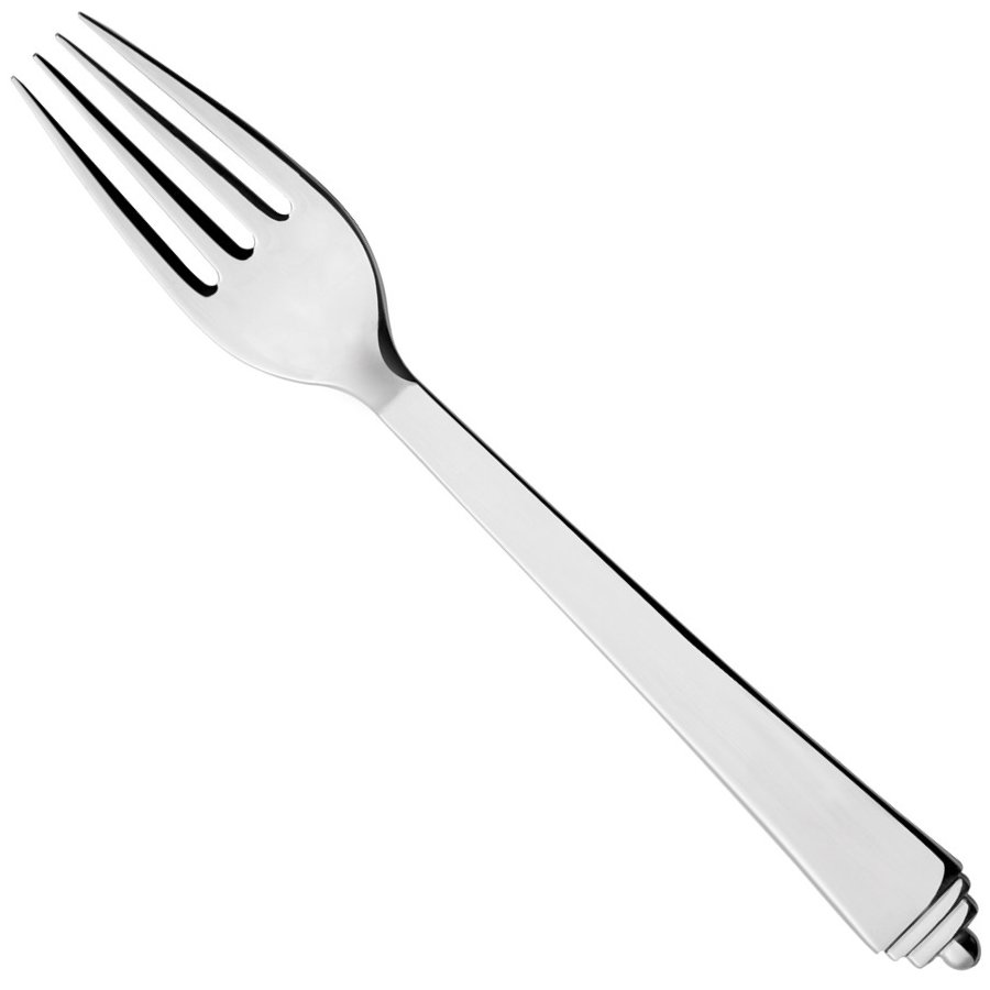 Georg Jensen Pyramide Gabel, Stahl glnzend