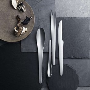 Georg Jensen Arne Jacobsen Bestiksæt 16 Dele, Mat Stål