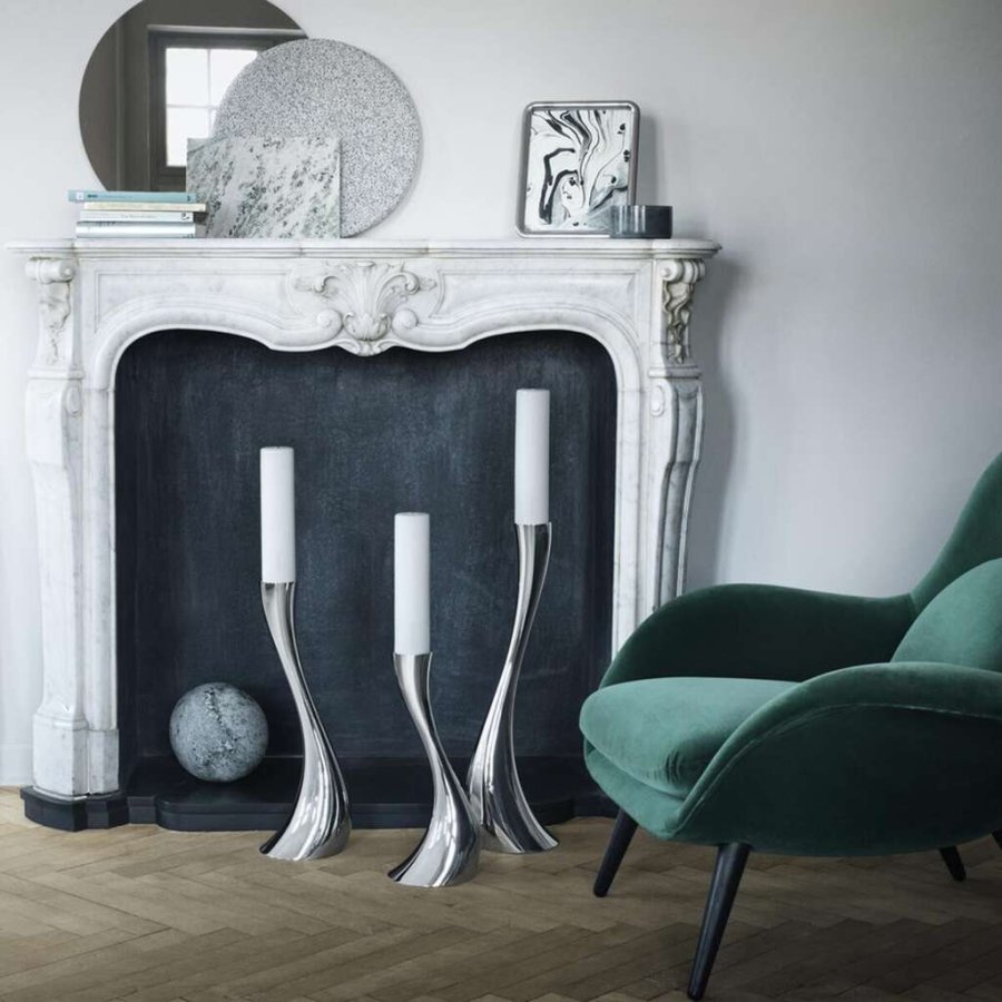 Georg Jensen Cobra Gulvstage Stor 60 cm, Blankt Stl