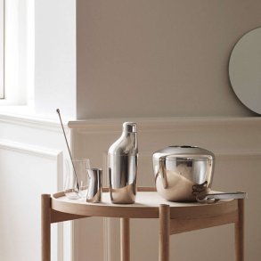 Georg Jensen Sky Gavesæt 3 Dele Shaker, Rørepind og Jigger, Blankt Stål
