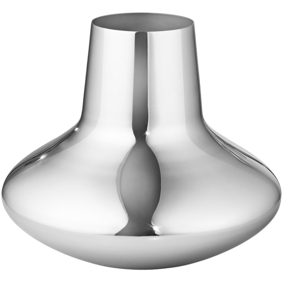 Georg Jensen Henning Koppel Vase 18,5 cm, Stahl glnzend