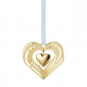 Georg Jensen Juleuro Hjerte 2019, Guldbelagt