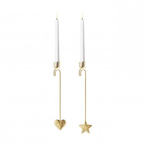 Georg Jensen Hjerte og Stjerne Lyseholdere 2019, Guldbelagt