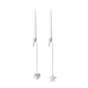 Georg Jensen Hjerte og Stjerne Lyseholdere 2019, Palladium