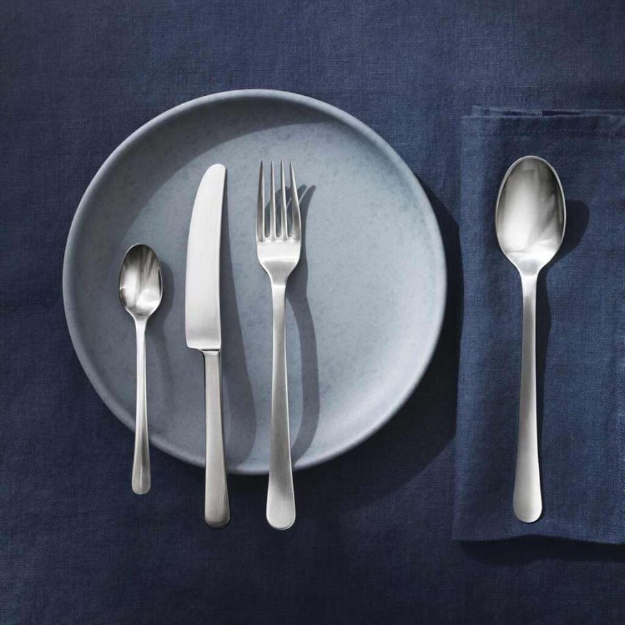 Georg Jensen Copenhagen Besteck Set 24-teilig, Stahl Matt