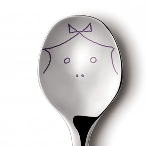 Georg Jensen Alfredo Twist Familie Børnebestik 4 Dele, Blankt Stål