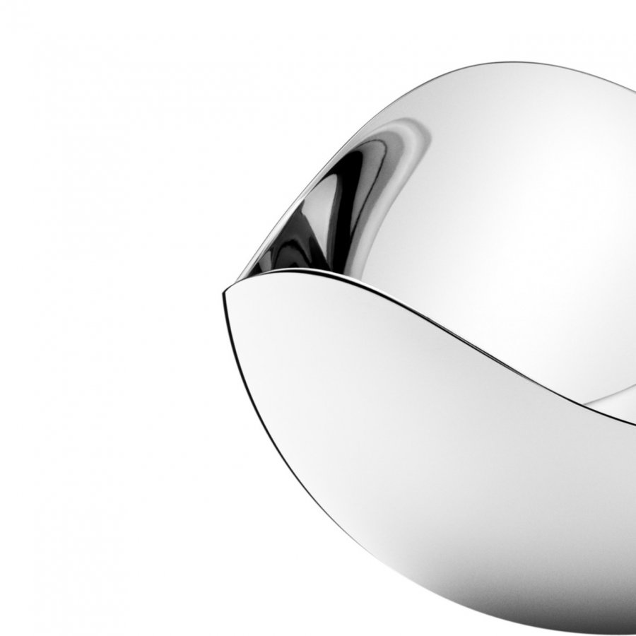 Georg Jensen Bloom Saltkar & Ske 7 cm, Blankt Stl