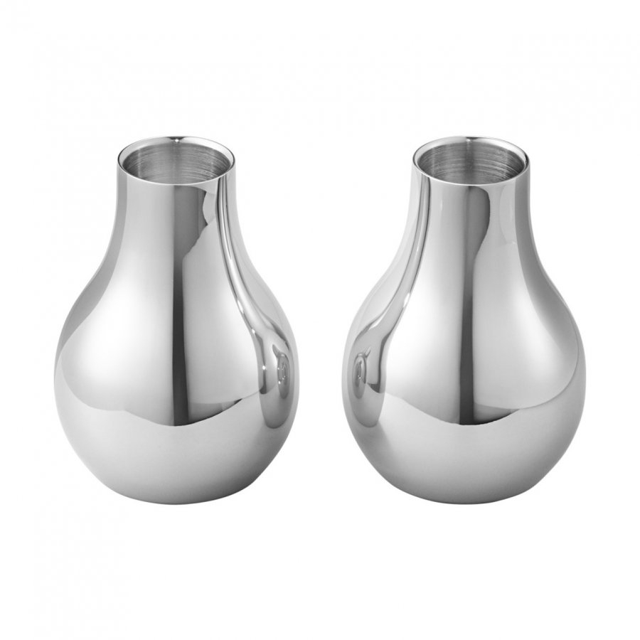 Georg Jensen Cafu Lysestage 2 stk. 7,6 cm, Blankt stl