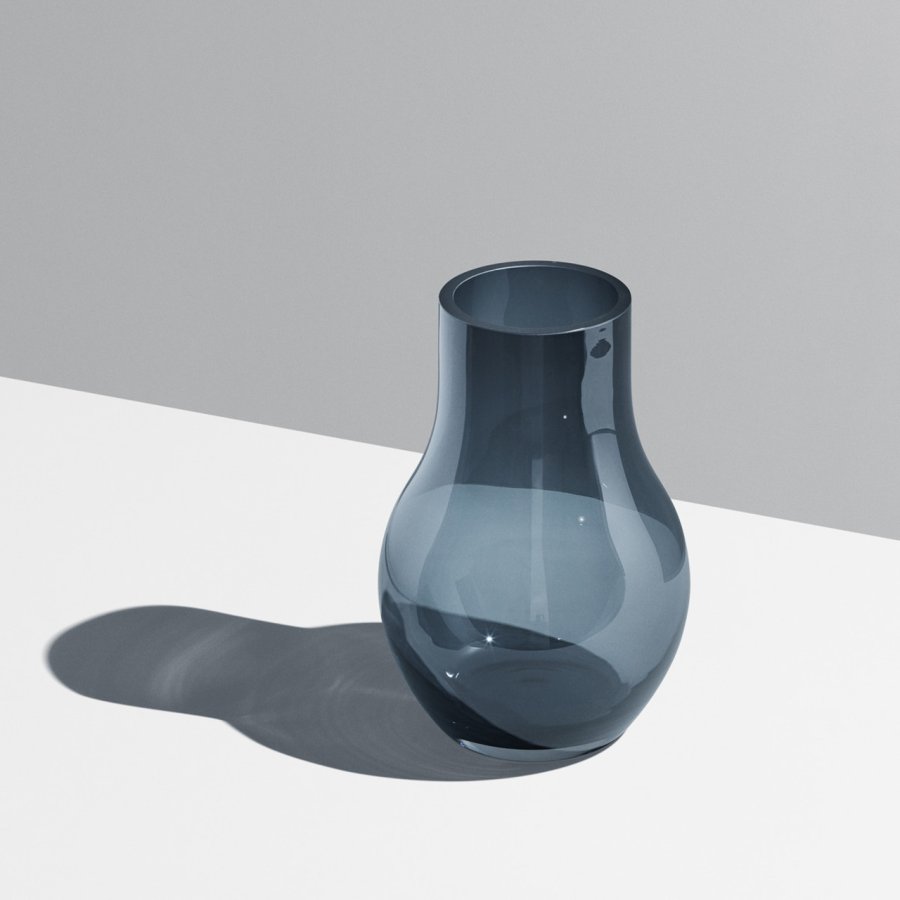 Georg Jensen Cafu Vase 30 cm, Bl glas