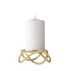 Georg Jensen Glow Lysestage 10,4cm, Forgyldt