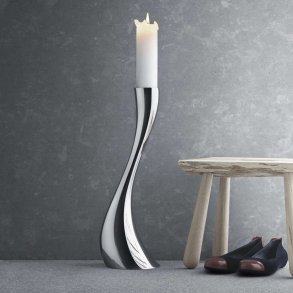 Georg Jensen Cobra Gulvstage Mellem 50 cm, Blankt Stål