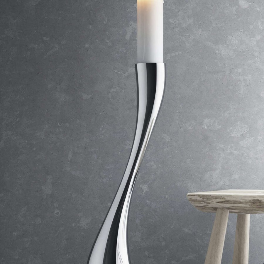 Georg Jensen Cobra Gulvstage Stor 60 cm, Blankt Stl