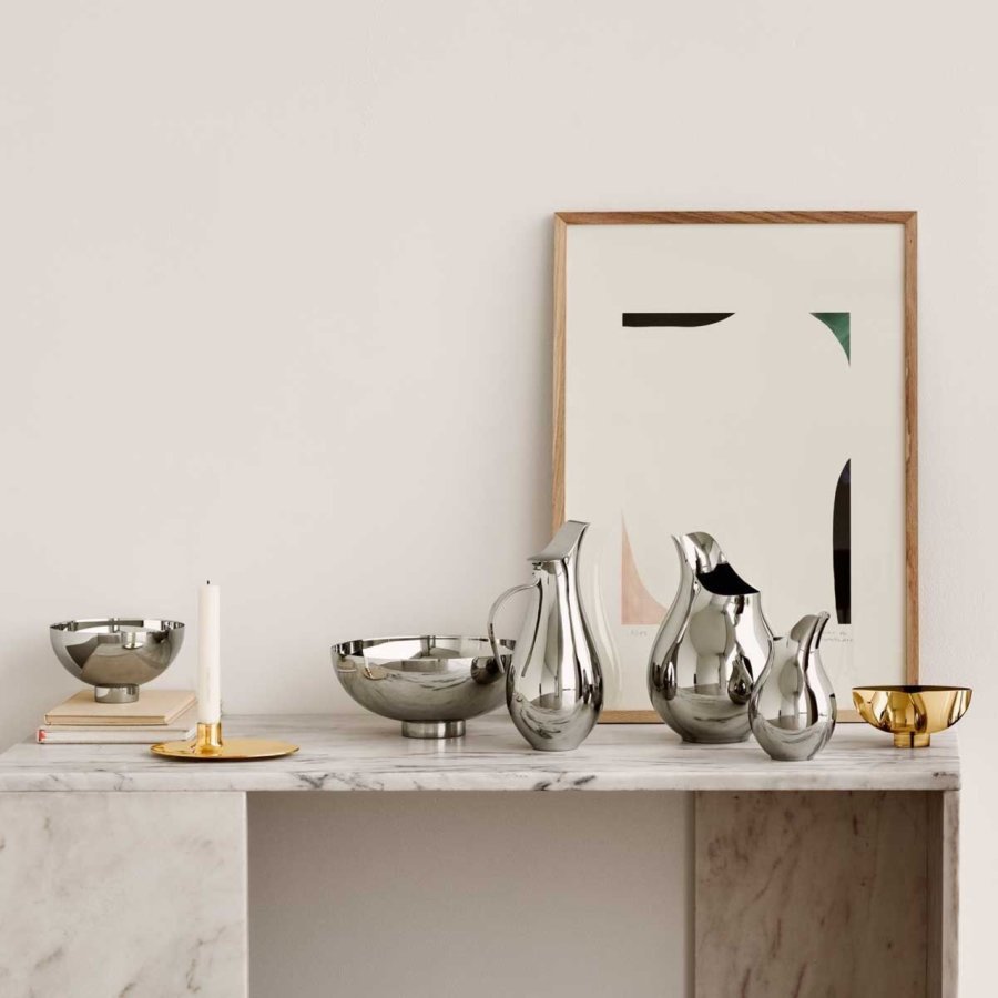 Georg Jensen Ilse Sk�l 16 cm, Blankt St�l