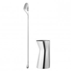 Georg Jensen Sky Gaves�t m. Cocktailske og Jigger, Blankt st�l