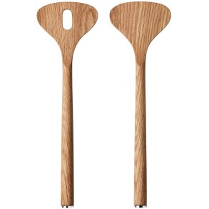 Georg Jensen Alfredo Salatbesteck 18 cm, Eiche