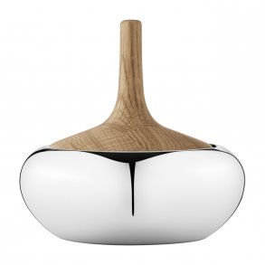 Georg Jensen Henning Koppel Onion Bonbonniere, Blankstahl/Eiche