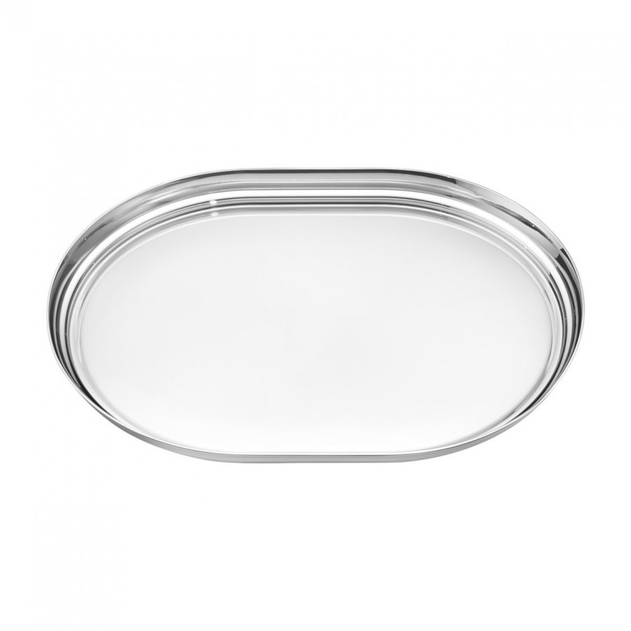 Georg Jensen Manhattan Bakke 40X30cm, Blankt stl
