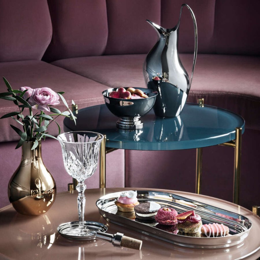 Georg Jensen Manhattan Bakke 40X30cm, Blankt stl