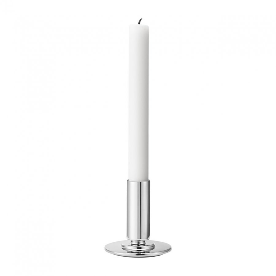 Georg Jensen Manhattan Lysestage 8,5cm, Blankt stl