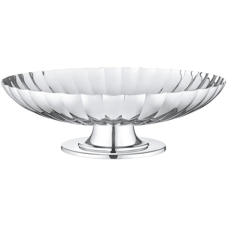 Georg Jensen Bernadotte Fad p Fod 28 cm, Blankt Stl