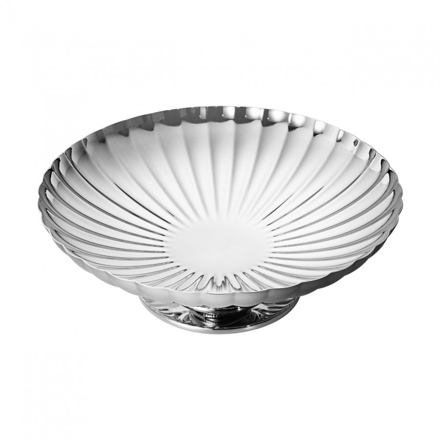 Georg Jensen Bernadotte Fad p Fod 28 cm, Blankt Stl