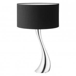 Georg Jensen Cobra Tischlampe 56 cm, Blankstahl/Schwarz