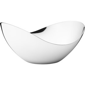 Georg Jensen Bloom Schaal 22 cm, Gepolijst Staal