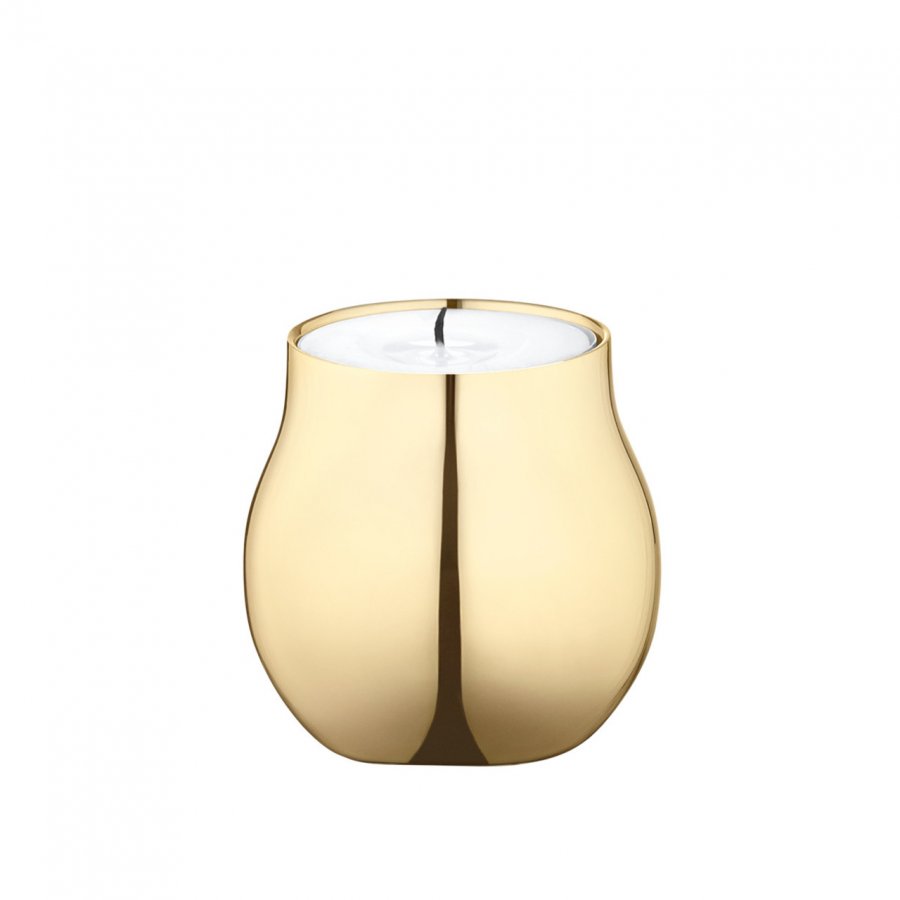 Georg Jensen Cafu Fyrfadsstage 5,8cm, Guldbelagt