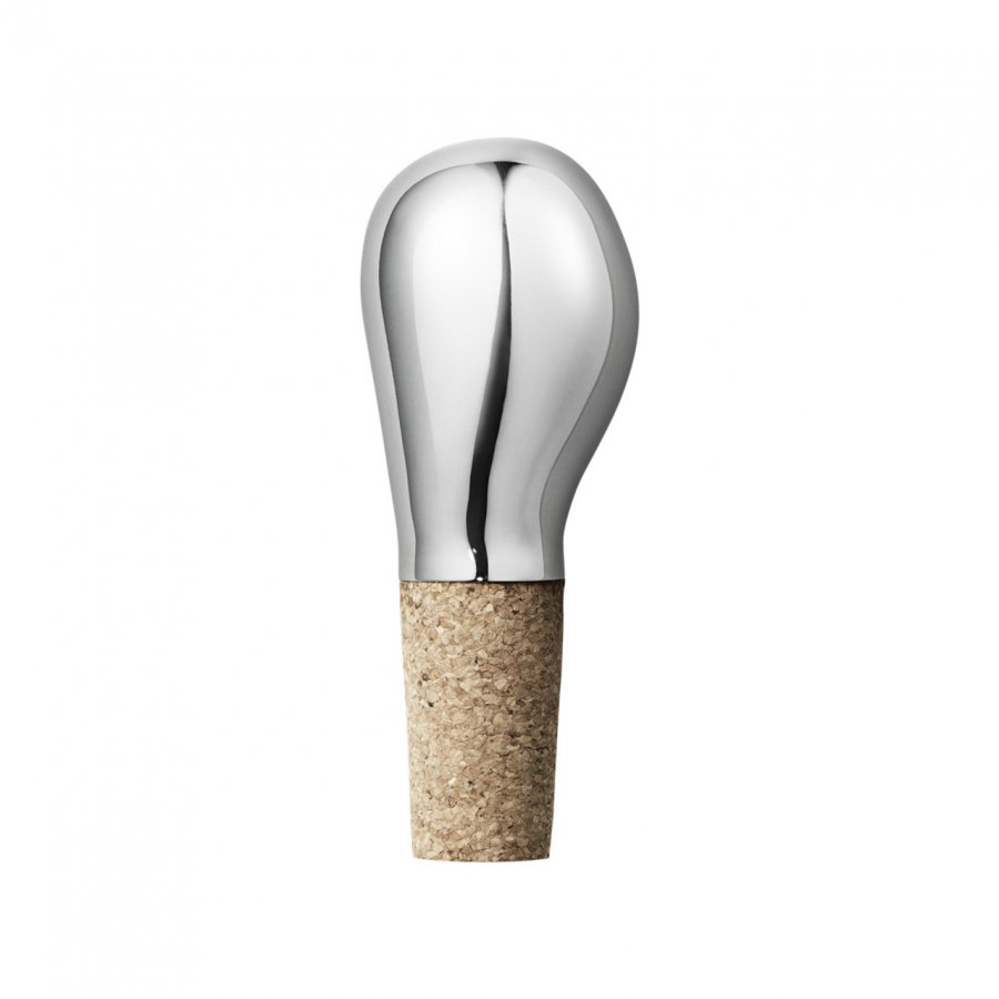 Georg Jensen Sky Vinprop 9 cm, Blankt Stl/Kork